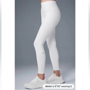 ALO White Airbrush 7/8 Leggings Size XS